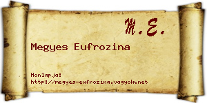 Megyes Eufrozina névjegykártya